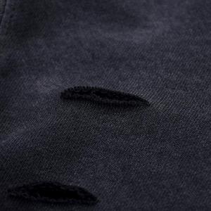 Lo último en sudaderas con capucha de gran tamaño con logotipo personalizado para hombre, suéter de alta calidad en blanco de felpa francesa, sudadera Vintage lavada con ácido - Product Image 3