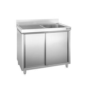 ตู้ซิงค์เชิงพาณิชย์ PREMIUM - สแตนเลส - 1000x700 มม. - อ่างเดี่ยวขวา - Product Image 1