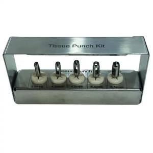 Kit de poinçon de tissu dentaire 5 pièces de haute qualité Instruments d'implant de chirurgie en acier inoxydable Source d'alimentation manuelle - Product Image 1