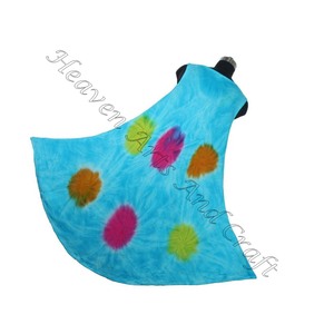 Beautiful Tie Dye Rayon Summer Bohemian <b>Beach</b> Wear Women Daily Casual Wear Long Maxi Dress Women's <b>Umbrella</b> Dress Tie Dye Color - Product Image 2