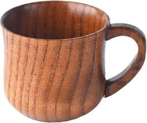 Mug en bois fait main le plus vendu, tasse en bois naturel portable pour le café, le thé et le lait, disponible à la vente en Inde - Product Image 6