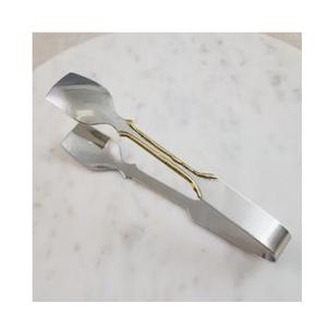 Pince à glace en acier inoxydable à finition polie au look moderne, parfaite pour les barmans et les professionnels du service de boissons - Product Image 1