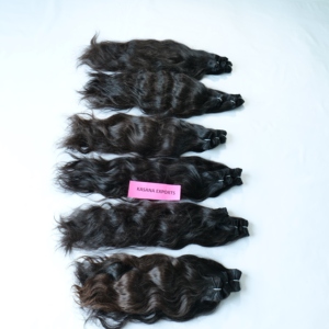 ผมแท้แบบเวฟลึกสำหรับผู้หญิง สีดำธรรมชาติ 100 กรัม ผมอินเดียแบบรีมี่ คิวติเคิลเรียงเส้น ไม่ผ่านการแปรรูป 100% ขายส่ง - Product Image 4