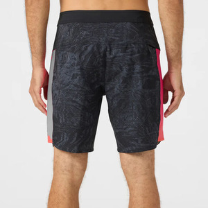 Shorts de bain pour hommes, maillots de bain personnalisés avec logo sur le devant, haute qualité, vente en gros, maillots de bain d'été, élasthanne/coton, taille élastique - Product Image 3