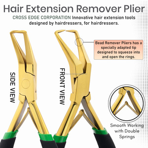 Professional Hair <b>Extension</b> Tools <b>micro</b> beads Pliers Remover Rings Beads Remover Lap Joint Plier stainless steel - Product Image 3