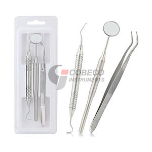 Ensemble d'Examen Dentaire Pédiatrique 3 Pièces en Acier Inoxydable Instruments de Plus Petite Taille pour l'Examen Buccal des Enfants Outils Dentaires pour Enfants - Product Image 5