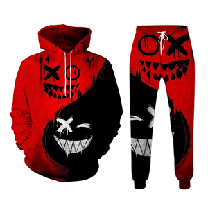 กางเกงวอร์มแนวสตรีทแฟชั่นมีฮู้ดสำหรับผู้ชายแนวสตรีทพิมพ์ลายแนววินเทจแนวสตรีทสำหรับ3D Evil IMP - Product Image 6