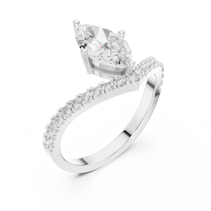 10K <b>Indian</b> Bridal <b>Ring</b> with Stone - Product Image 3