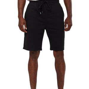 Pantalones Cortos de Felpa Francesa para Hombre con Logotipo Personalizado, Estilo Casual, Color Sólido, 100% Algodón, Transpirables, de Secado Rápido, Teñido Liso - Product Image 1