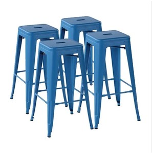 Popular restaurante cocina metal hierro industrial apilable bar taburete sillas de comedor - Product Image 1