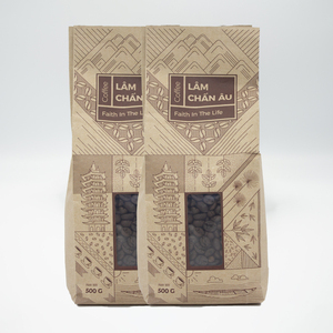 Granos de café tostados Lam Chan Au Robusta, venta al por mayor, OEM/ODM, granos de café tostados, embalaje en caja, Vietnam, 500g - Product Image 3