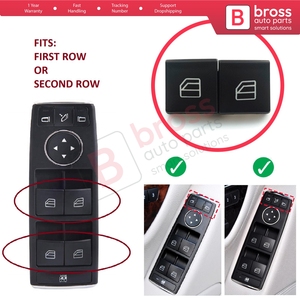 BDP109 2 Pieces Master <b>Window</b> Switch Button <b>Cover</b> Cap For W204 W212 S212 A207 C207 X204 W176 W246 C117 X117 X166 X156 W166 20490 - Product Image 5