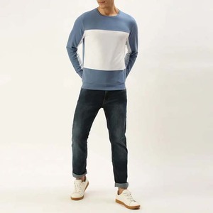 Jersey de gran tamaño personalizado de calidad superior para hombre, sudaderas de algodón de manga larga con cuello redondo, sudaderas básicas para hombre, transpirables 2025 - Product Image 4