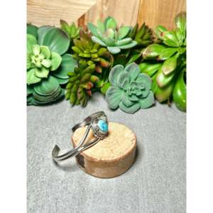 Virgil Chee Golden Hill Turquoise & Sterling <b>Silver</b> Fashion <b>Cuff</b> <b>Bracelet</b> - Product Image 2