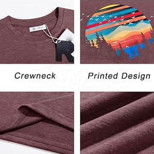 T-shirts pour hommes confortables, à séchage rapide, respirants, imprimés, 100% coton, prix de gros, pas cher. - Product Image 6