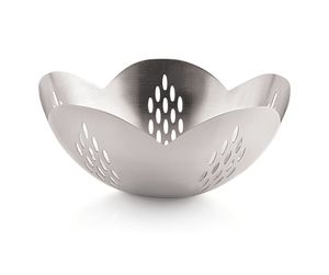 Bol à fruits en acier inoxydable perforé / Panier de service décoratif - Product Image 1