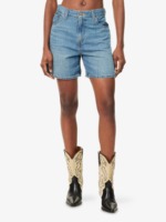 Shorts en jean décontractés taille mi-haute pour femme, style boyfriend, délavés, tendance, écologiques, pour l'été et les soirées