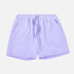 Custom Logo Summer Sports <b>Shorts</b> Men Drawstring Plain Dyed Cotton Fleece Casual Nonwoven Quick Dry Eco-Friendly Breathable - Product Image 3