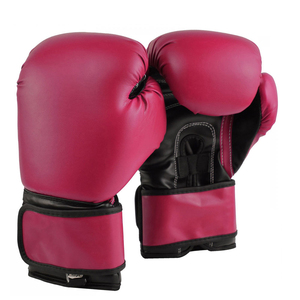 Gants de boxe professionnels personnalisables en cuir PU rose pour l'entraînement et le sparring, durables, respirants et anti-humidité - Product Image 6