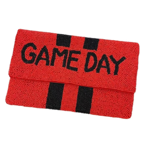 Sac à main brodé à la main avec des perles de graines, couleur personnalisée, sac à main classique pour le jour du match, pour femmes et filles, sac mini promotionnel - Product Image 1