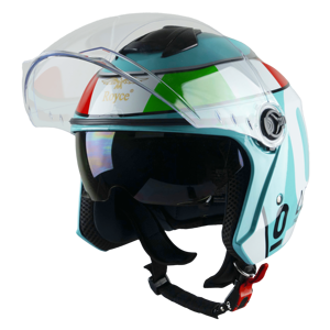 Casque de moto ouvert de haute qualité fabriqué au Vietnam avec double visière DOT Standard ROC R09 XL Taille Vente directe d'usine - Product Image 5