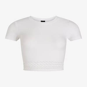 2024 camiseta informal ajustada a la moda para mujer, gran oferta, Manga corta barata, cuello redondo con decoración de botones para el verano - Product Image 4