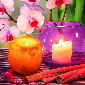 เชิงเทียนคริสตัลเกลือหิมาลัยที่ได้รับการจัดอันดับสูงสุดเหมาะสำหรับห้องโยคะและห้องนอนขนาด400-600กรัมผลิตจากปากีสถาน - Product Image 2