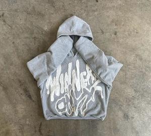 เสื้อพัฟเฟอร์สตรีทแวร์ป้องกันริ้วรอย ขายส่ง แห้งเร็ว ผ้าฝ้าย 100% ปักลาย ตัดเย็บแบบไหล่ตก พิมพ์ลาย รับประกันการค้า - Product Image 4