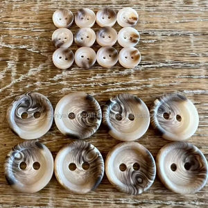 Botones de Imitación de Cuerno SANIYA HANDICRAFT de Estilo Europeo Vintage, de Alta Calidad, 20 mm, 2 Agujeros, Estilo Animal, Pulidos, Artesanía Natural - Product Image 1