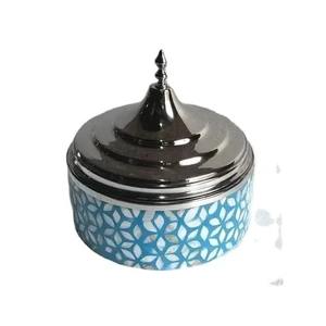 En bois pas cher prix Hotpot fait à la main style arabe en gros et fournisseurs rond - Product Image 6