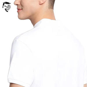 Personalizable de los hombres para los polos Nuevo estilo Streetwear Drop Shoulder Poliéster Algodón Sólido Personalizable Tamaño Imprimible - Product Image 5