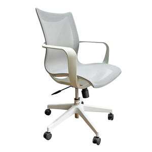เก้าอี้ตาข่าย Ergonomic CTH-M77 ปรับระดับความสูงได้ พร้อมพนักพิงศีรษะ ดีไซน์ร่วมสมัย สำหรับใช้ในบ้าน สำนักงาน  วัสดุผ้า อลูมิเนียม และ PU - Product Image 1