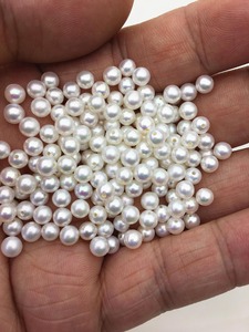 Perles d'eau douce Akoya blanches naturelles de 4,5-5 mm, forme de grain de riz, perles en vrac, certifiées par une tierce partie, vente en gros - Product Image 3