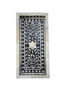 Vaisselle Occasion de Noël Plateau en incrustation d'os avec motifs floraux Plateau de service en incrustation d'os pour la maison et l'hôtel - Product Image 3