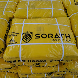 Les bâches de PE de tailles diverses et simples de styles imperméabilisent le tissu de maille de 90gsm à 250gsm disponible dans diverses couleurs - Product Image 1