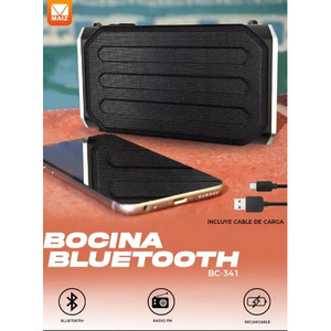 Portable <b>Wireless</b> Rechargeable Bluetooth Speaker with FM Radio - Assorted Colors - Product Image 2