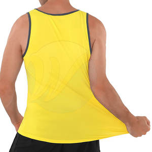 Camiseta sin mangas de talla grande directa de fábrica para hombre, ropa deportiva de verano, ropa de verano de punto transpirable, estilo informal hecho en Pakistán - Product Image 3