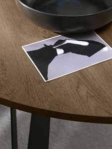 Mesa de Comedor Redonda Extensible Moderna Hecha en Italia con Tapa de Madera y Patas de Metal, Muebles de Comedor, Mesa de Extensión Circular de Lujo - Product Image 3