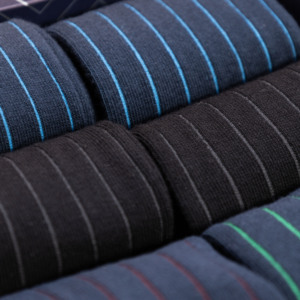 Calzini Classici a Costine da Uomo in Cotone Caldo, Confezione Regalo da 6 Paia, Stile Quotidiano, Taglia Unica, Logo Stampato Digitalmente sul Fondo - Product Image 3