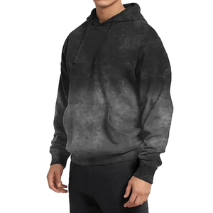 Sweat à capuche pour homme en denim délavé, style streetwear, nouveau, prix de gros avec service OEM, sweat à capuche en denim délavé pour homme - Product Image 1
