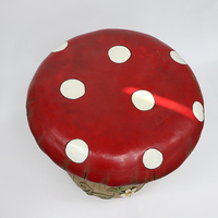Tabouret de jardin en forme de champignon MGO, motif coccinelle et floral, table d'appoint décorative d'extérieur pour patio, pelouse, jardin, vente en gros OEM
