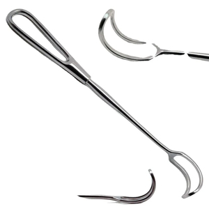 Retractor de tiroides verde de 8.75 pulgadas, de acero inoxidable, reutilizable, manual, para cirugía, veterinaria, dental, instrumento de ortodoncia, puente óseo - Product Image 6
