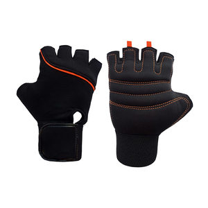 Nouveauté Gants de musculation en néoprène pour l'extérieur Antidérapants Sangle de poignet réglable Demi-doigts Unisexe - Product Image 2