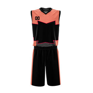 Ensemble d'uniformes de basketball de haute qualité avec logo personnalisé, impression par sublimation, maillot et short, vêtements de sport grande taille, vente en gros - Product Image 5