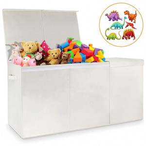 Popular Toy Chest Stackable <b>Storage</b> Organizer Boxes Toy <b>Storage</b> <b>Cube</b> Fabric Foldable Clothes Organizer - Product Image 3