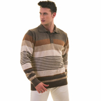 Pull en tricot côtelé à col rond pour homme, style automne-hiver, boutonné, grande taille, 100% laine, doublure en laine, fabriqué en Turquie