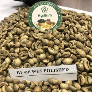 Grains de café vert polis à l'eau de qualité supérieure, calibre 16 et calibre 18, origine Vietnam, qualité premium - Product Image 1