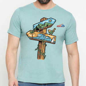 T-shirt imprimé graphique pour homme, prix d'usine, respirant, best-seller, idéal pour les tenues décontractées - Product Image 1