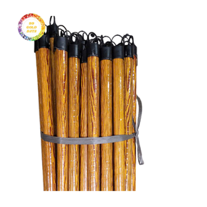 Manche de balai en bois durable, manche de balai en bois de qualité supérieure avec filetage italien, bâton en bois recouvert de PVC pour outils de nettoyage, vente en gros - Product Image 1