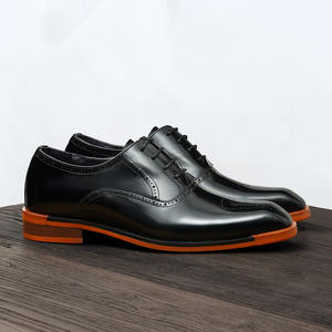 รองเท้าหนังวัวแท้แบบอ็อกซ์ฟอร์ด พร้อมส้นรองรับแรงกระแทกและดีไซน์กันลื่น รองเท้าหนังสำหรับสุภาพบุรุษ - Product Image 2